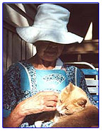Lady with cat